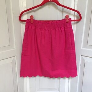 J. Crew Linen Blend Pink Mini Skirt ~ NWT